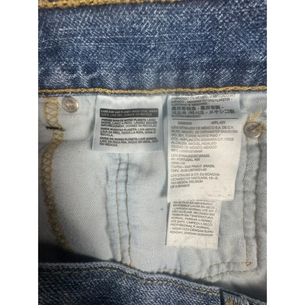 Levi's Denim Shorts Mens 36 550 Relaxed Fit Medium Wash Blue Jean Shorts